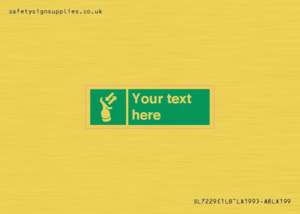 Custom sign safe condition Search and rescue transponder